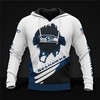 Seattle Seahawks Cool Graphic All Over Print Hoodie - Gifts For Fans