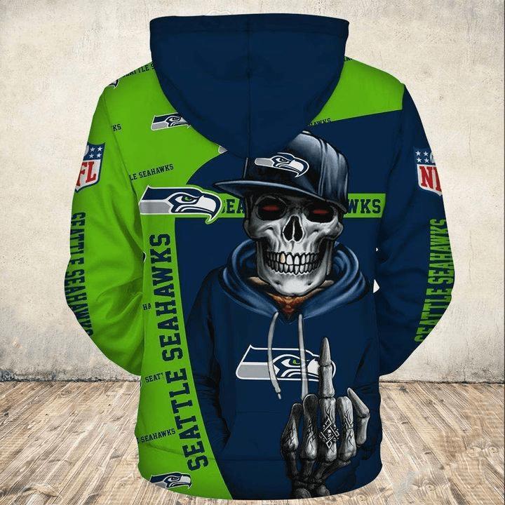 Seattle Seahawks Cute Flame Balls Graphic - 3D All Over Print Hoodie Zip Hoodie