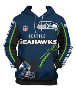Seattle Seahawks Death Smoke Graphic - 3D All Over Print Hoodie Zip Hoodie Gifts For Fans