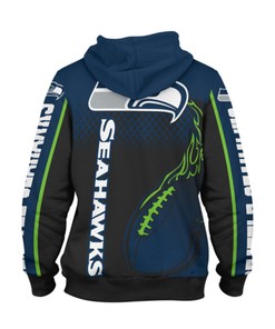 Seattle Seahawks Death Smoke Graphic - 3D All Over Print Hoodie Zip Hoodie Gifts For Fans