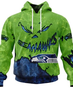 Seattle Seahawks Devil Eyes - 3D All Over Print Hoodie Gifts For Fans