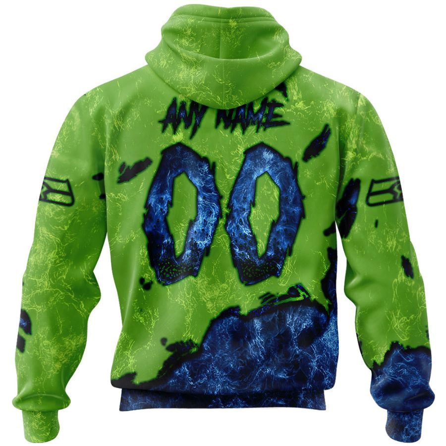 Seattle Seahawks Devil Eyes - 3D All Over Print Hoodie Gifts For Fans