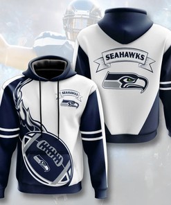 Seattle Seahawks Flame Balls Graphic All Over Print Hoodie Gift For Fans