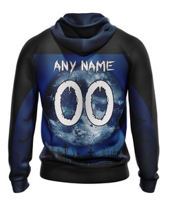 Seattle Seahawks Halloween Custom Name & Number - 3D All Over Print Hoodie Gifts For Fans