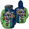 Seattle Seahawks Women'S Mascot 3D Ultra Cool All Over Print Hoodie - Gifts For Fans