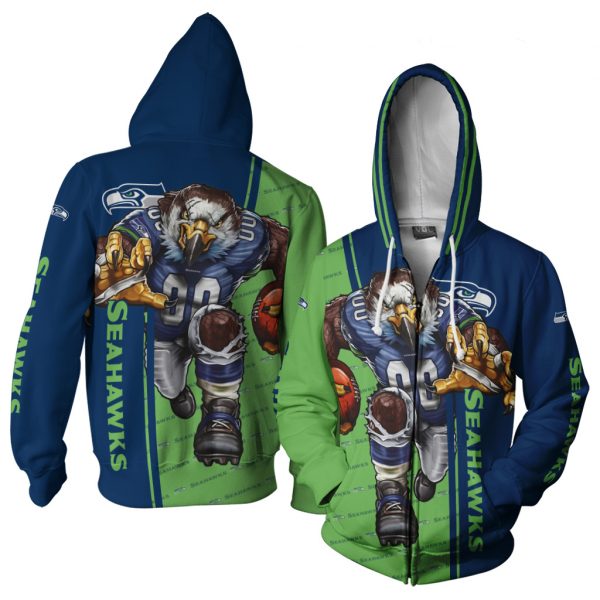 Seattle Seahawks Women'S Mascot 3D Ultra Cool All Over Print Hoodie - Gifts For Fans