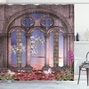 Secret Garden Fairytale Gothic Shower Curtain Enchanting Bathroom Decoration With Floral Print