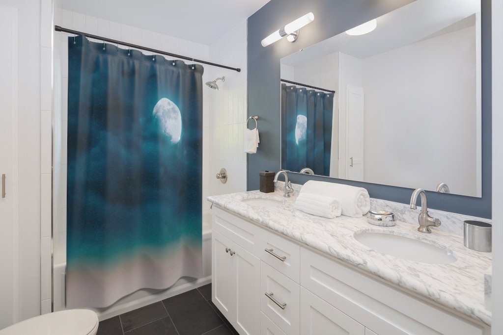 Secret Moon Full Moon Shower Curtain For A Mysterious Bath