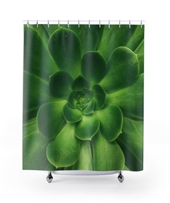 Sempervivum Garden Succulents Shower Curtain For Beautiful And Natural Bathroom Decor
