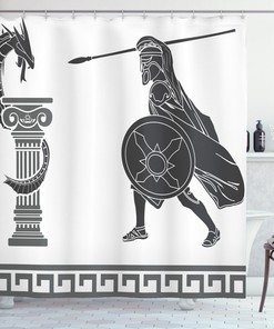Serene And Sophisticated Dragon Shower Curtain For A Beautiful Bathroom