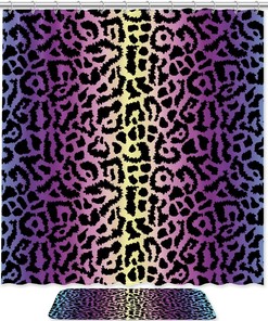 Sexy Leopard Print Vintage Shower Curtain For A Bold And Edgy Look
