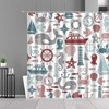 Sexy Mermaid Anime Shower Curtain with Ocean Mermaid Design - Waterproof Fabric Bath Decors