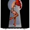 Sexy Snake Pin Up Girl Shower Curtain - Body Art Bathroom Decor