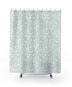 Shabby Chic Boho Farmhouse Botanical Shower Curtain With Nature'S Beauty