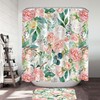 Shabby Chic Floral Design Shower Curtain, Elegant Addition to Bathroom Decor