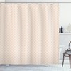 Shabby Flower Motifs Print Shower Curtain For Vintage Bathroom Look