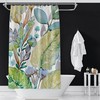 Shade Garden Watercolor Print Shower Curtain, Floral Bathroom Decor