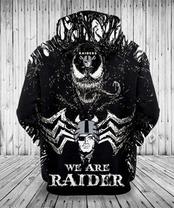 Shake Things Up With This Las Vegas Raiders 3D Venom Pullover Hoodie Gift For Fans