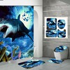 Shark Attack! Waterproof Shower Curtain for Your Bathroom