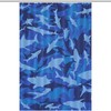 Shark Camo Print Shower Curtain, Personalized and Durable Bath Liner for Bathroom Decor