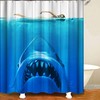 Shark Jaws Mold Resistant Shower Curtain For A Fun Bathroom Decor