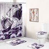 Shark Print Shower Curtain, for Bathroom Decor