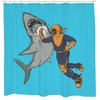 Shark Shower Curtain - Funny And Nautical Decor - Ideal For Beach Lovers