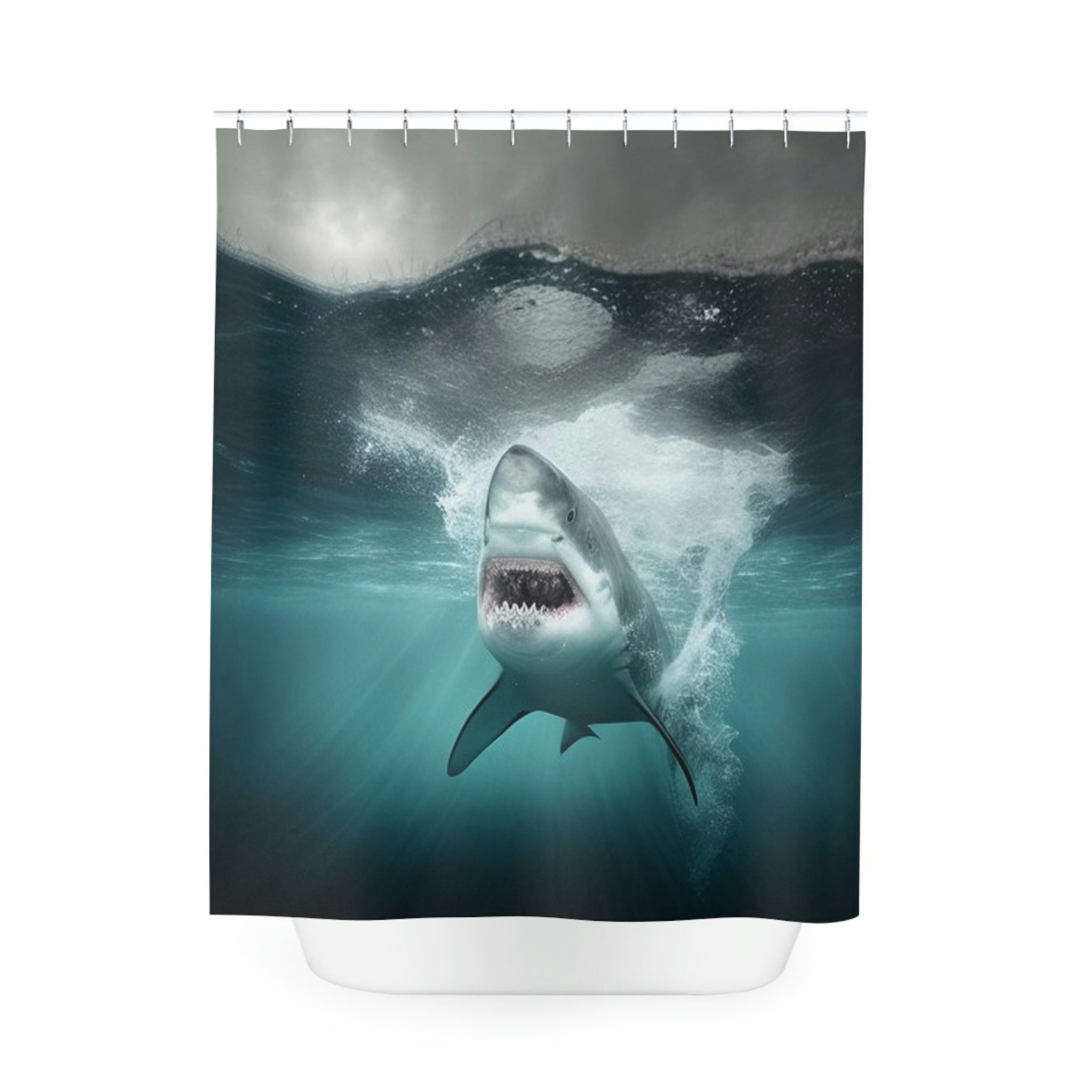 Shark Unique Shower Curtains for Bathroom