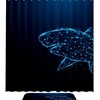 Shark Vector Waterproof Shower Curtain - Starlight Design 