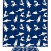 Sharks Silhouettes Pattern Waterproof Shower Curtain for Your Bathroom