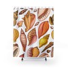 Shellfish In The Sea Retro Shower Curtain for Unique Bathroom Decor Gift 