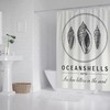 Shells Shower Curtain For Coastal And Ocean Themed Bathroom