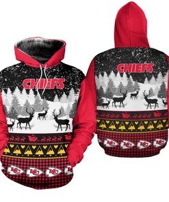 Show Off Your Team Spirit With This Kansas City Chiefs 3D Hoodie