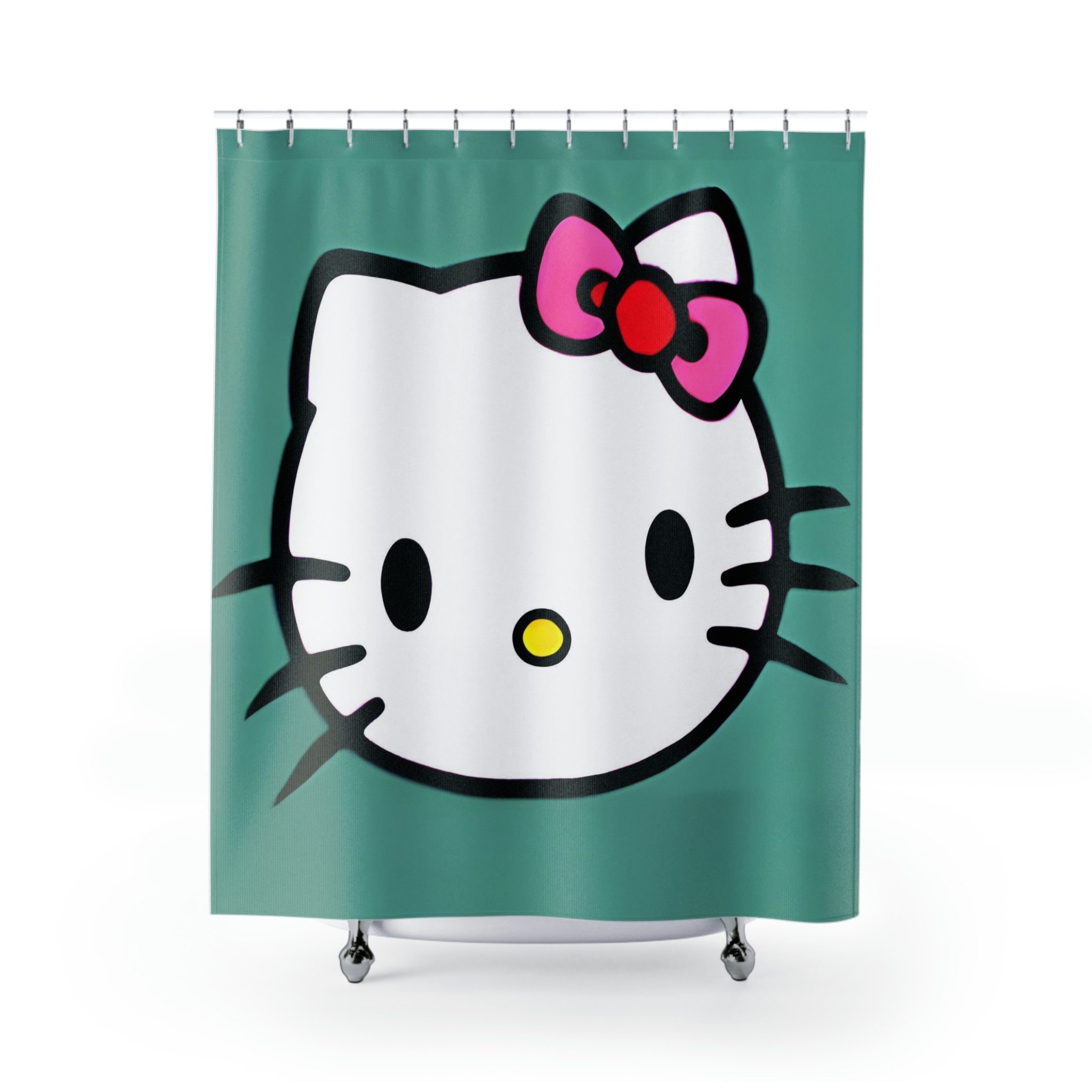 Show Your Love For Hello Kitty With This Inspired Shower Curtain - A Perfect Gift For Any Fan