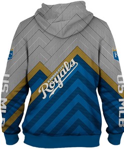 Show Your Love For The Kansas City Royals With This 3D Baseball Zip Hoodie For Fans