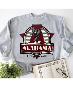 Show Your Love for Vintage Alabama with this Vintage 90s University Alabama Sweatshirt featuring Alabama Crimson Tide Print Logo