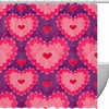Show Your Love with Pink Loving Heart Shower Curtain for Your Intimate Bathroom
