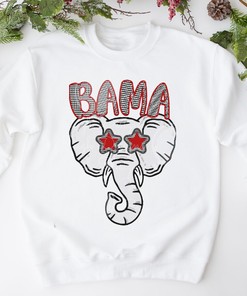 Show Your Support for Alabama with Unique Bama Tshirt featuring Big AL Inspired Design with Starry Eyes