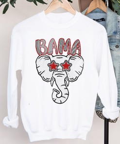 Show Your Support for Alabama with Unique Bama Tshirt featuring Big AL Inspired Design with Starry Eyes