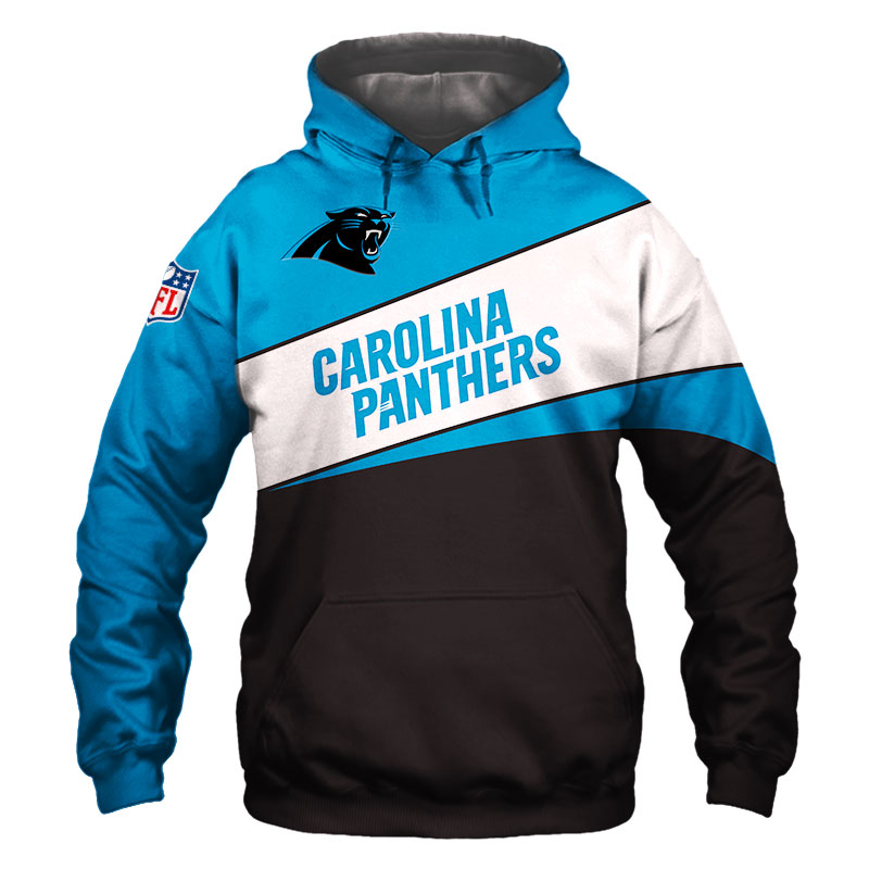 Show Your Team Spirit With This Carolina Panthers All Over Print 3D Hoodie Zip Hoodie