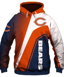 Show Your Team Spirit With This Chicago Bears All Over Print 3D Hoodie Zip Hoodie - Perfect Gift For Fans