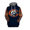 Show Your Team Spirit With This Chicago Bears All Over Print 3D Zip Hoodie