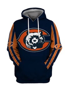 Show Your Team Spirit With This Chicago Bears All Over Print 3D Zip Hoodie