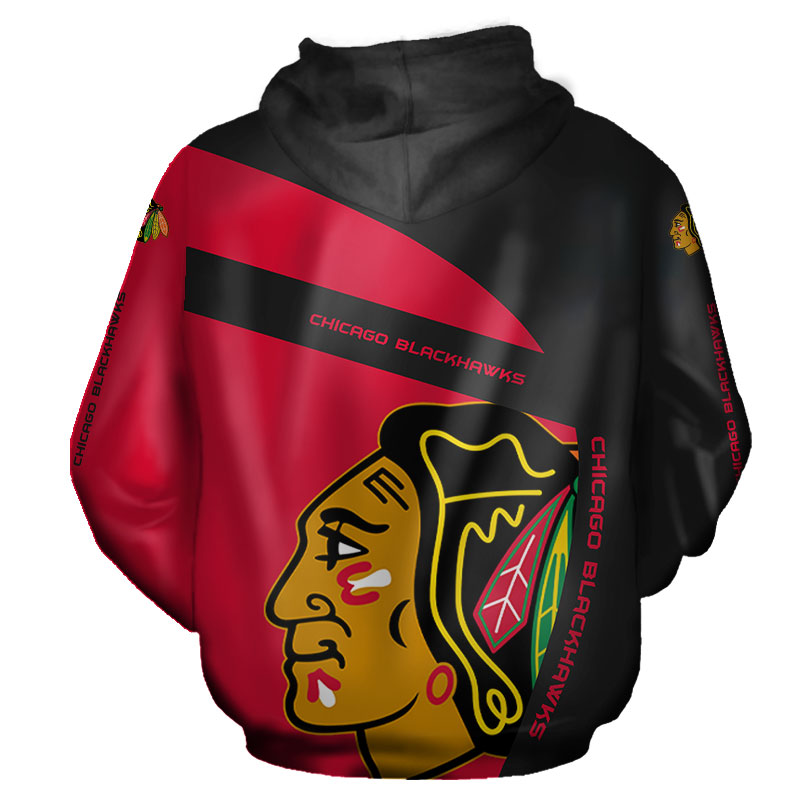 Show Your Team Spirit With This Chicago Blackhawks All Over Print 3D Zip Hoodie - Perfect Gift For Fans