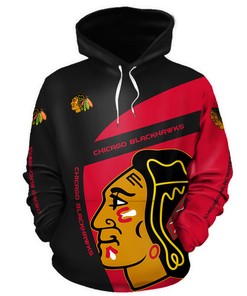 Show Your Team Spirit With This Chicago Blackhawks All Over Print 3D Zip Hoodie - Perfect Gift For Fans