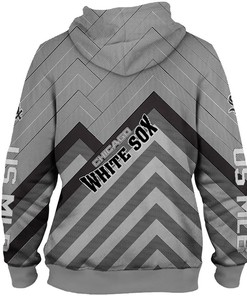 Show Your Team Spirit With This Chicago White Sox All Over Print 3D Baseball Zip Hoodie - Perfect For Fans Mlb