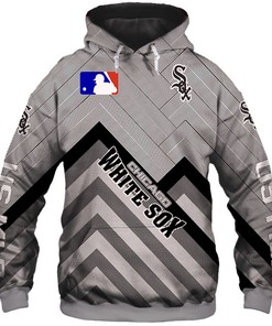 Show Your Team Spirit With This Chicago White Sox All Over Print 3D Baseball Zip Hoodie - Perfect For Fans Mlb