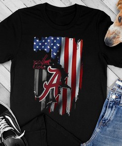 Show off Your Love for America and Alabama with Alabama Crimson Tide Flag America Unique TShirt and Hoodie