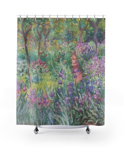 Showcase Nature's Beauty with Monet Art Shower Curtain - Perfect for Botanical Bathrooms 