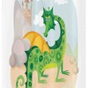 Shower Curtain With A Goofy Dragon Stable Theme - Adds Fun To Your Bathroom